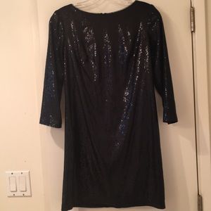 Tadashi Shoji Fully Black Sequins Cocktail Dress